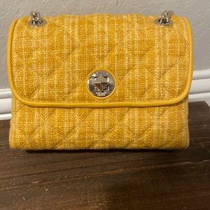 Yellow cross body bag